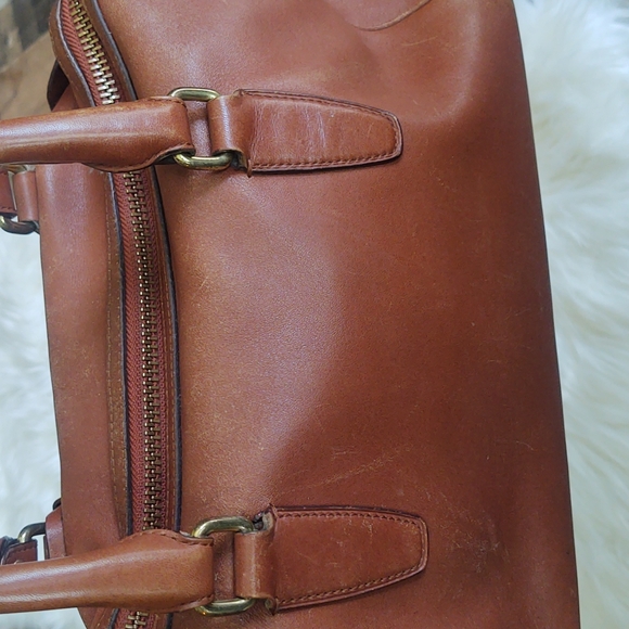 Coach Legacy Haley Leather Top Handle Satchel # 23574 in British Tan - Picture 9 of 17